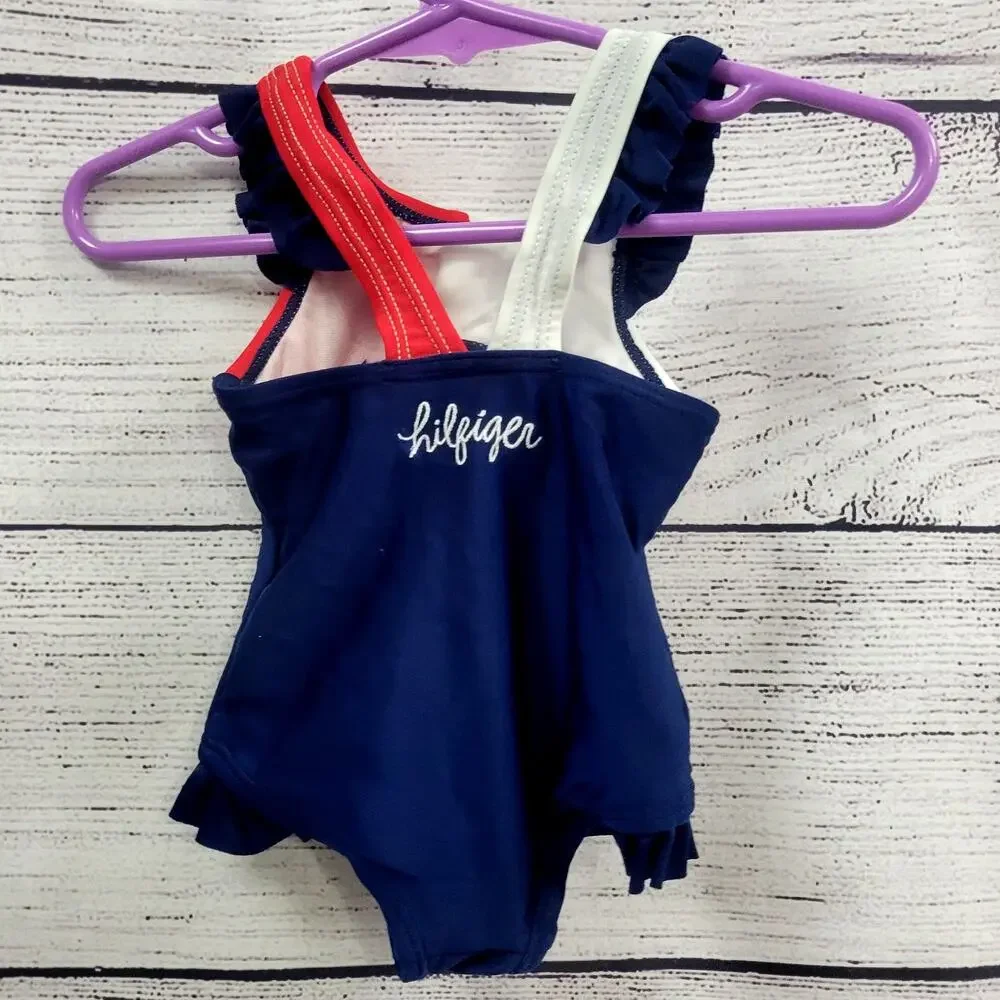 Tommy Hilfiger Infant‎ Red White And Blue Swimsuit Size 3-6 Months